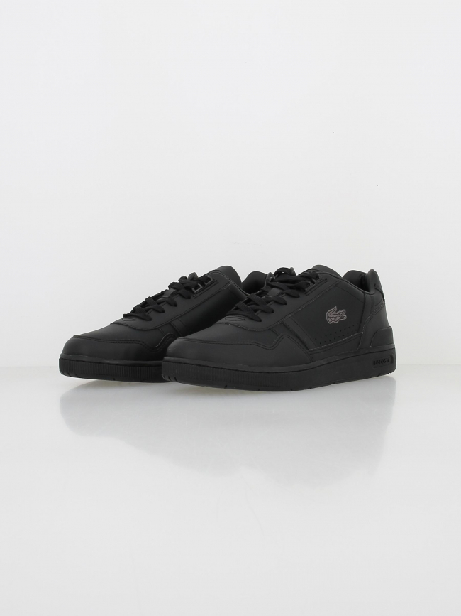 Baskets core essentials cuir noir homme - Lacoste