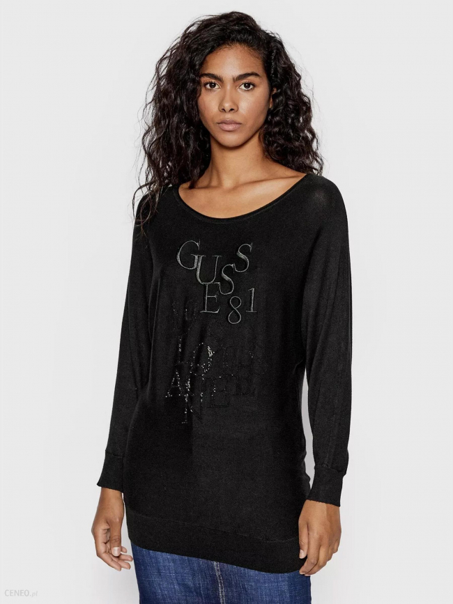 Pull long carole noir femme - Guess