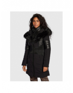 Doudoune longue cintré new oxana noir femme - Guess
