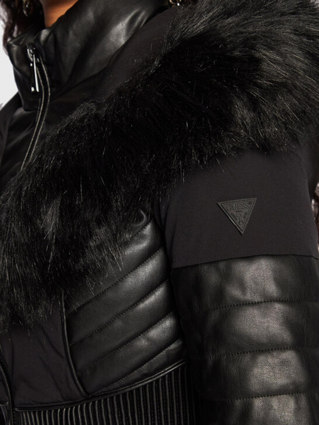 Doudoune longue cintré new oxana noir femme - Guess