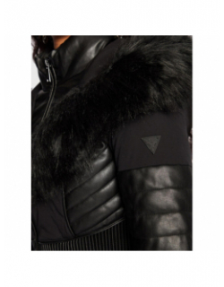 Doudoune longue cintré new oxana noir femme - Guess