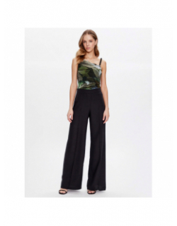 Débardeur asymétrique shirred dinah kaki femme - Guess