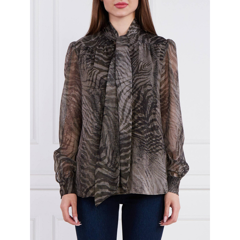 Blouse nadine marron femme - Guess