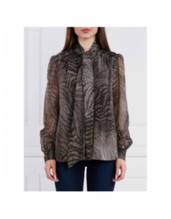 Blouse nadine marron femme - Guess