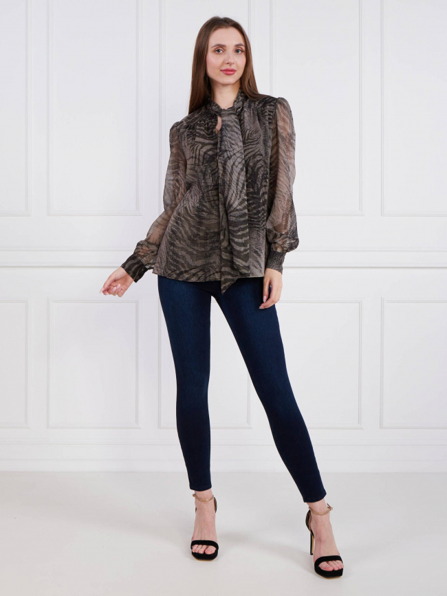 Blouse nadine marron femme - Guess