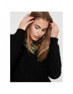 Pull en maille new megan noir femme - Jacqueline De Yong