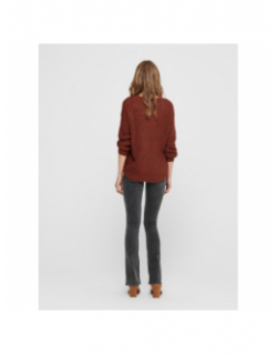 Pull en maille new megan marron femme - Jacqueline De Yong