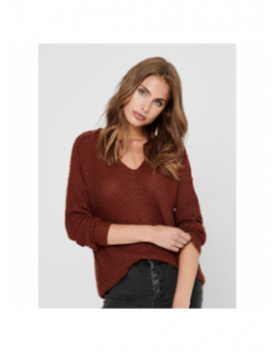 Pull en maille new megan marron femme - Jacqueline De Yong