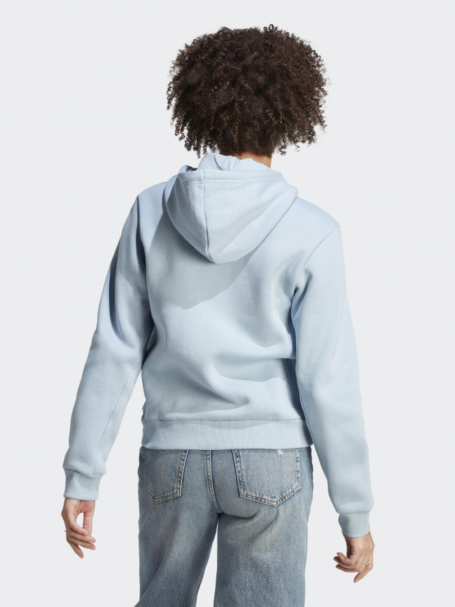 Sweat à capuche zippé all szn bleu clair femme - Adidas