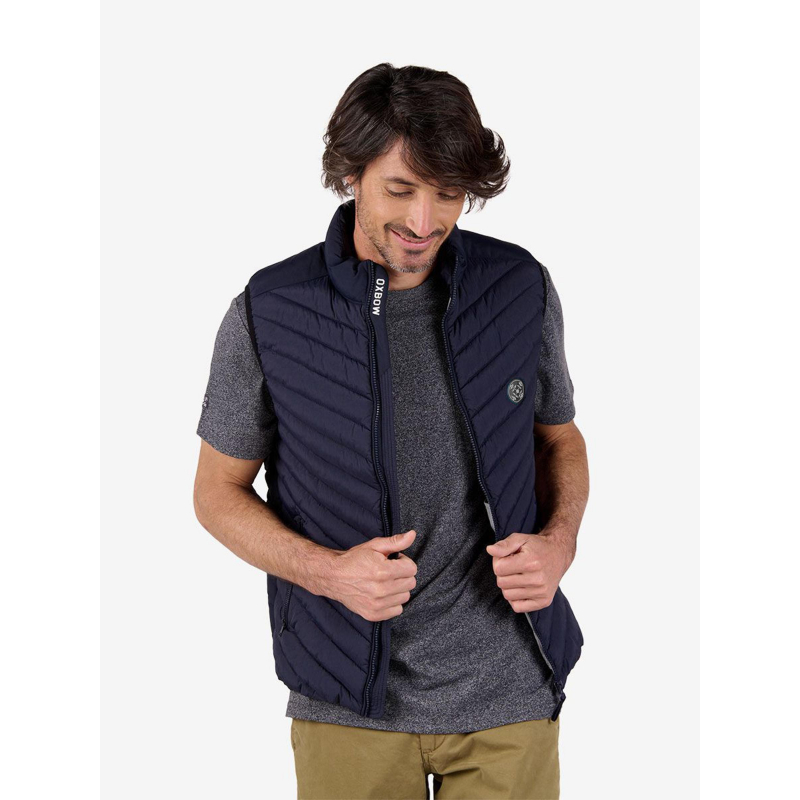 Doudoune sans manche uni bleu marine homme - Oxbow