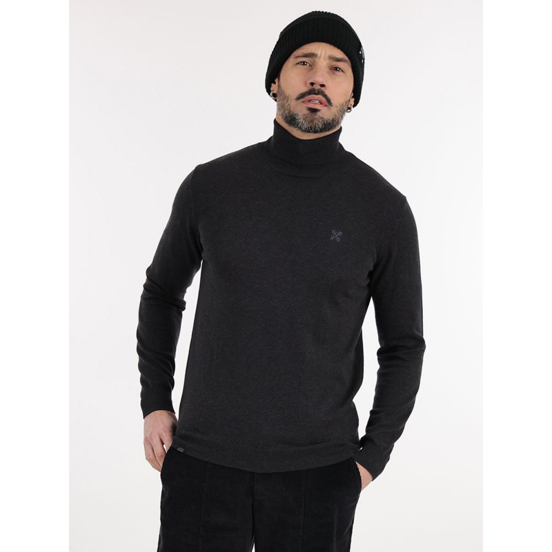 Pull col roulé perol gris anthracite homme - Oxbow