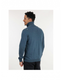 Pull col montant zippé penzi bleu homme - Oxbow