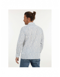 Chemise à motifs cerling blanc bleu homme - Oxbow