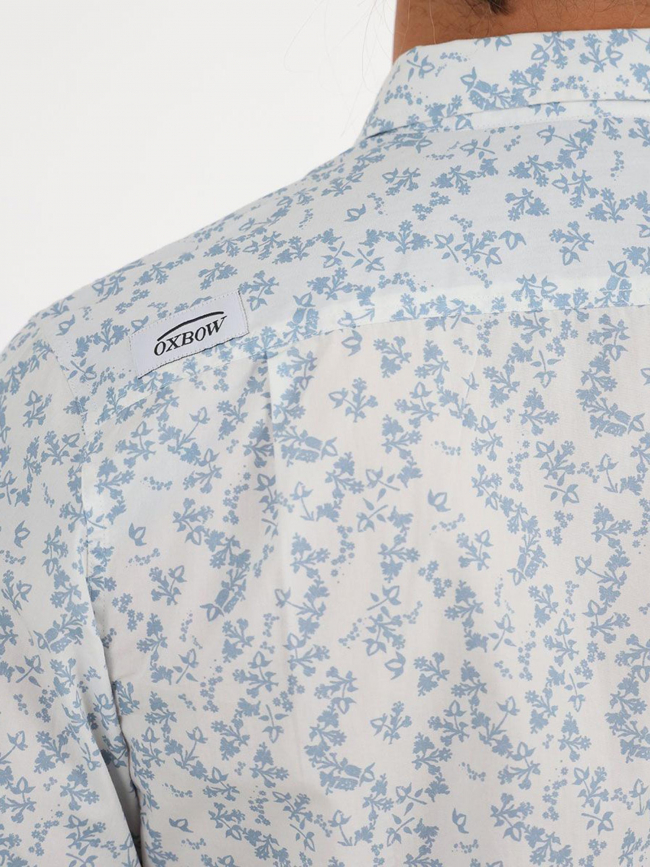 Chemise à motifs cerling blanc bleu homme - Oxbow