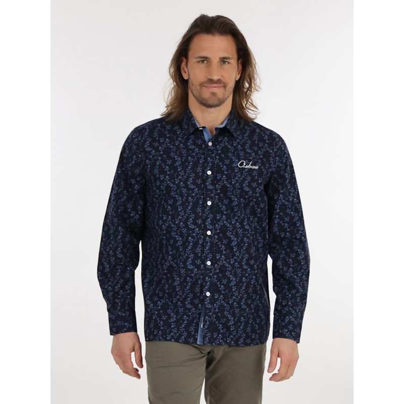 Chemise à motifs cerling bleu marine homme - Oxbow
