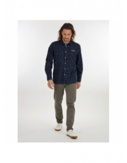 Chemise à motifs cerling bleu marine homme - Oxbow