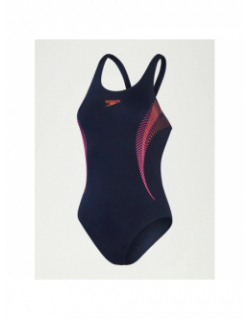 Maillot de bain natation eco+ noir rose femme - Speedo