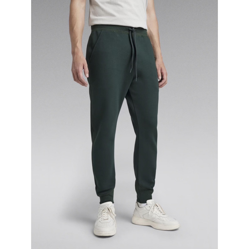 Jogging uni trainer slim vert homme - G Star