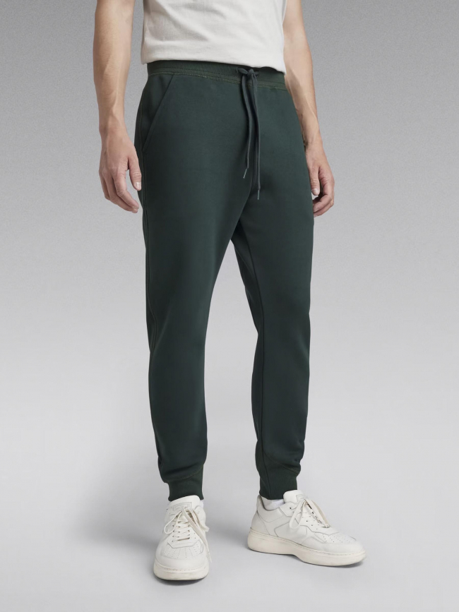 Jogging uni trainer slim vert homme - G Star