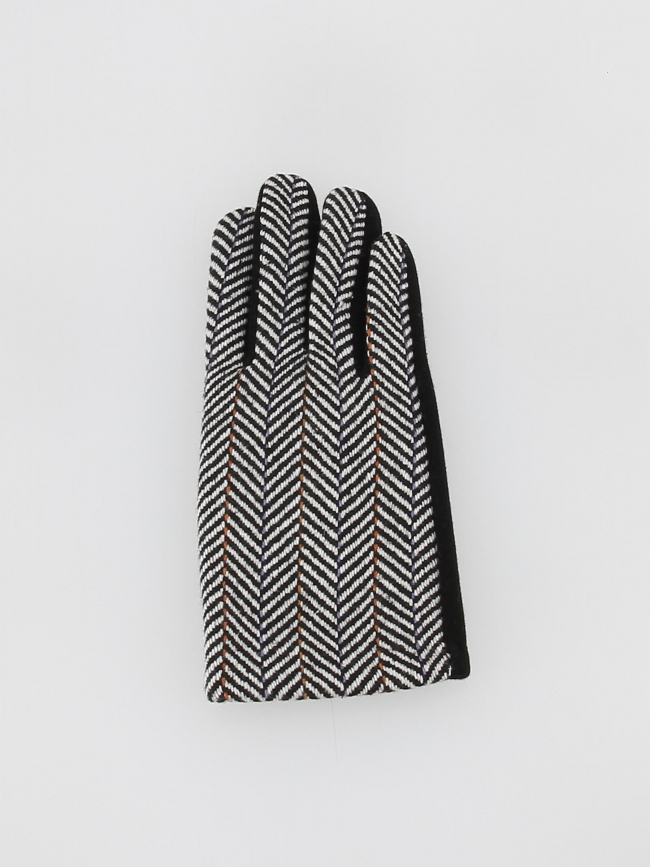 Gants tactiles en laine chevrons marion noir femme - Only