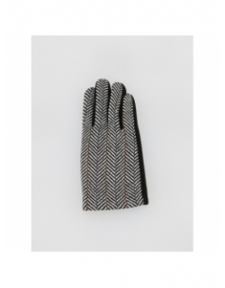 Gants tactiles en laine chevrons marion noir femme - Only