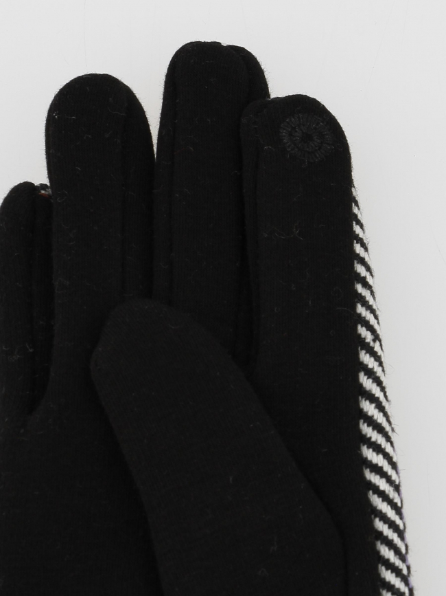 Gants tactiles en laine chevrons marion noir femme - Only