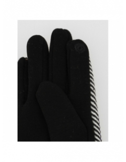 Gants tactiles en laine chevrons marion noir femme - Only