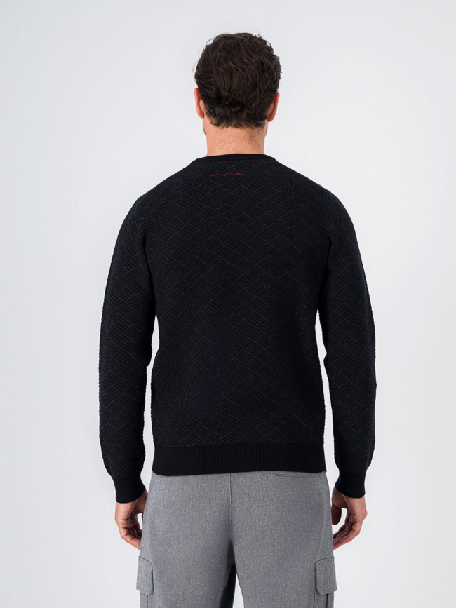 Pull motif relief denver noir homme - Teddy Smith