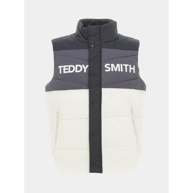 Doudoune sans manche colorblock trunk blanc homme - Teddy Smith