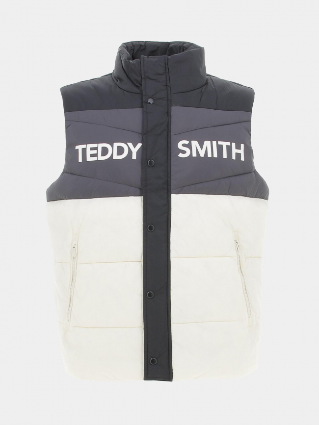 Doudoune sans manche colorblock trunk blanc homme - Teddy Smith