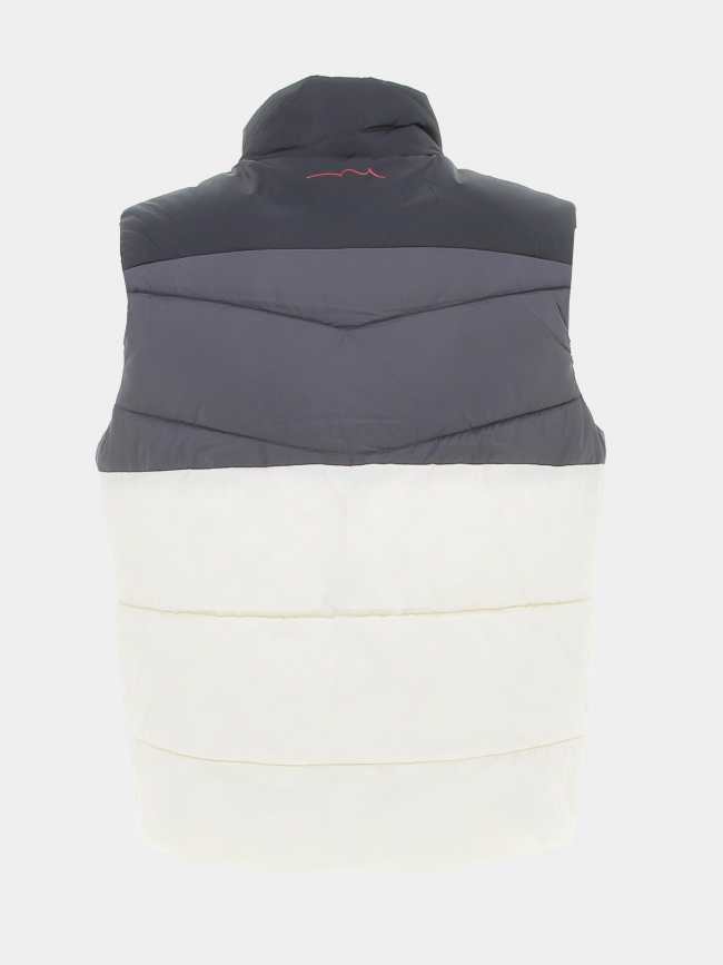 Doudoune sans manche colorblock trunk blanc homme - Teddy Smith