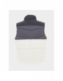 Doudoune sans manche colorblock trunk blanc homme - Teddy Smith