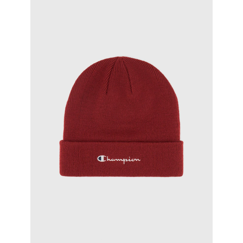 Bonnet uni logo brodé bordeaux - Champion