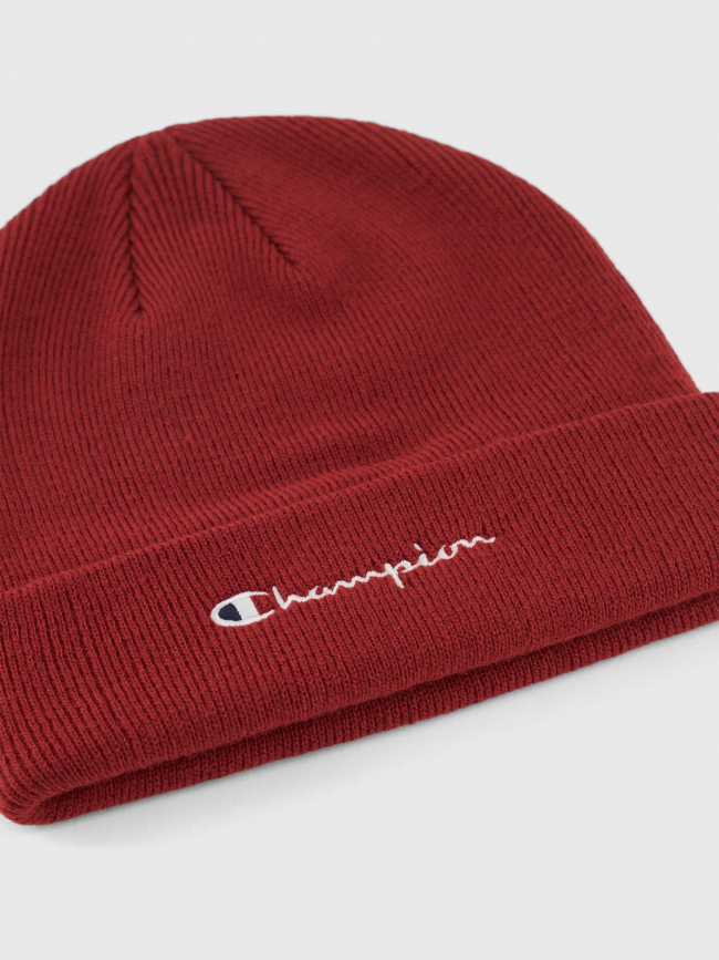 Bonnet uni logo brodé bordeaux - Champion