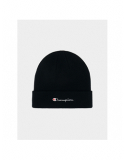 Bonnet uni logo brodé noir - Champion