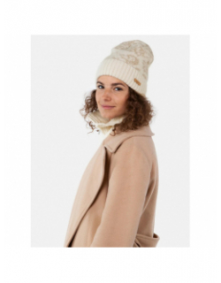 Bonnet tanua imprimé beige femme - Barts