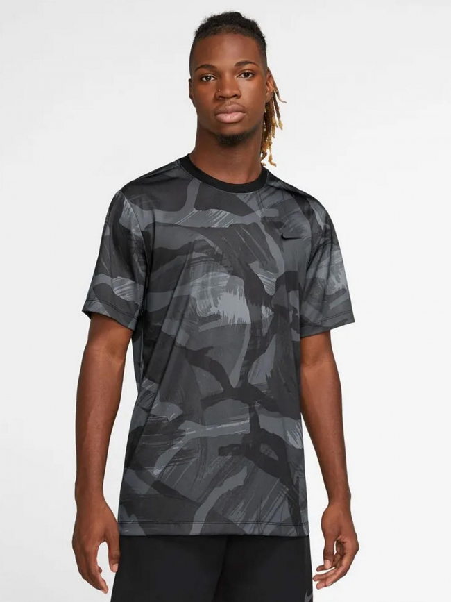 T-shirt de sport camo dri-fit gris homme - Nike