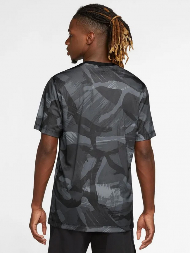 T-shirt de sport camo dri-fit gris homme - Nike