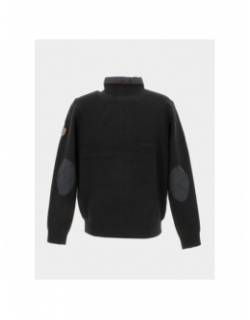 Veste pull bi-matière noir homme - Rms 26