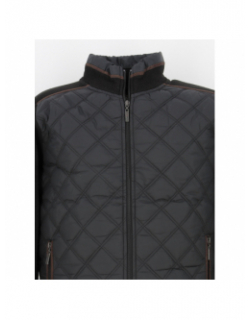 Veste pull bi-matière noir homme - Rms 26