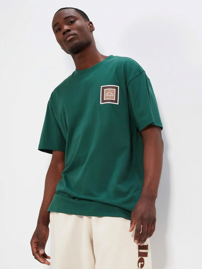 T-shirt logo dos portier vert homme - Ellesse