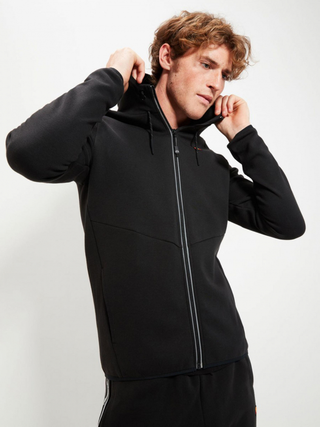 Sweat zippé à capuche paviso réfléchissant noir homme - Ellesse