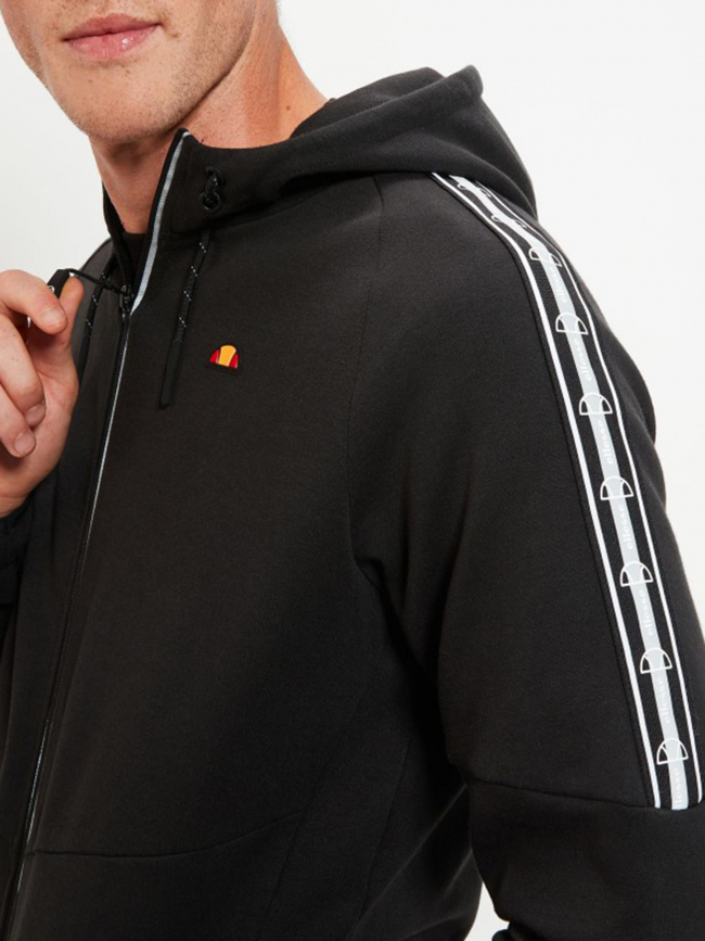 Sweat zippé à capuche paviso réfléchissant noir homme - Ellesse