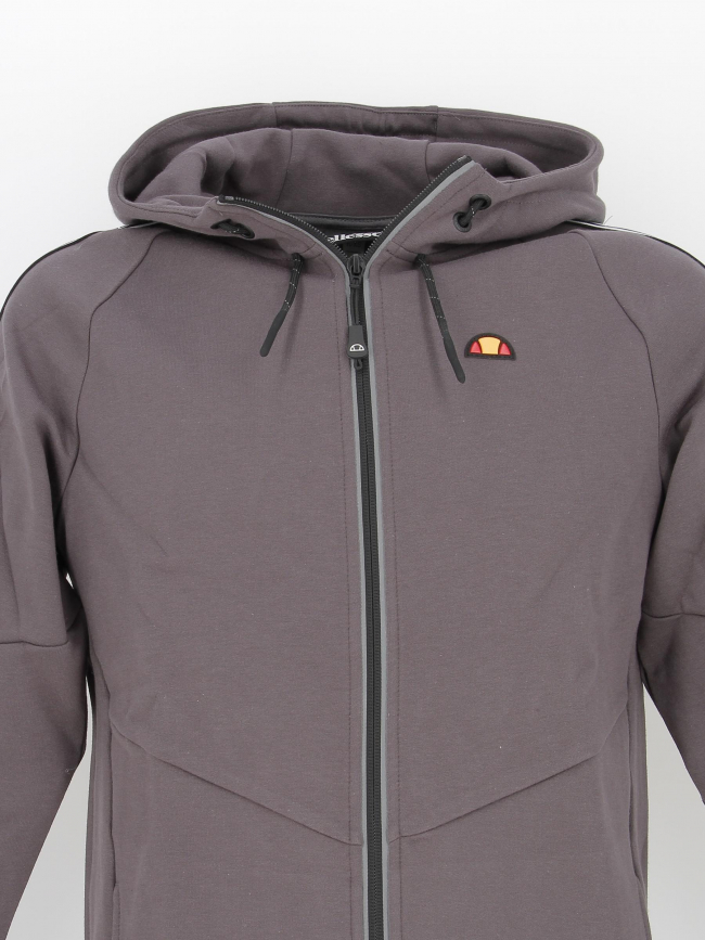 Sweat zippé à capuche paviso réfléchissant gris homme - Ellesse