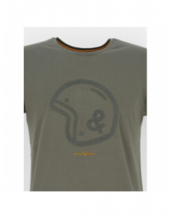 T-shirt legendary logo caoutchouc kaki homme - Benson & Cherry