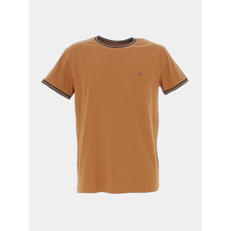 T-shirt uni tutin marron homme - Benson & Cherry