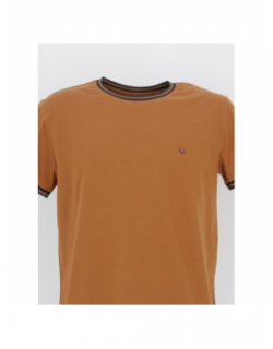 T-shirt uni tutin marron homme - Benson & Cherry