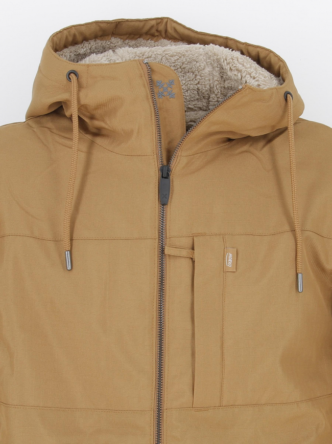 Blouson doublé sherpa ripstop marron homme - Oxbow