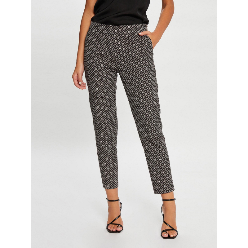 Pantalon imprimés payno noir femme - Morgan