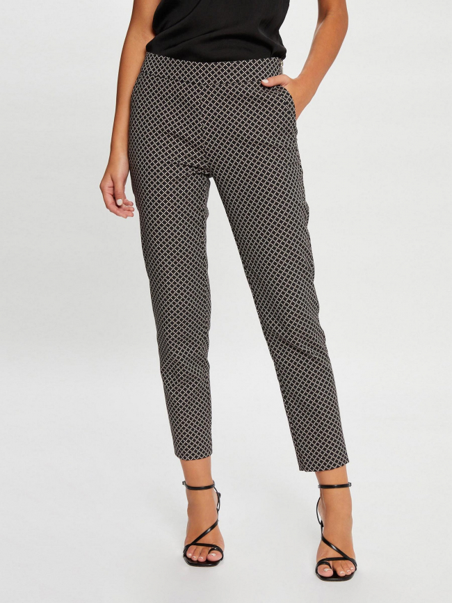 Pantalon imprimés payno noir femme - Morgan